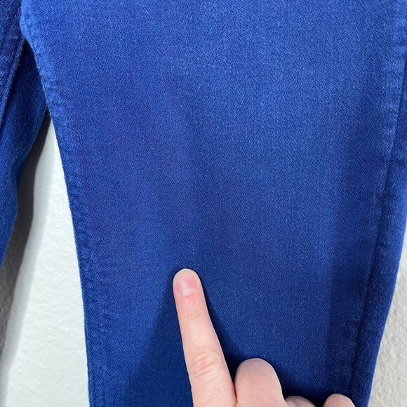 Victoria Beckham Womens Colbalt Blue Mide Rise Skinny Jeans Size 25 designer - Picture 10 of 13